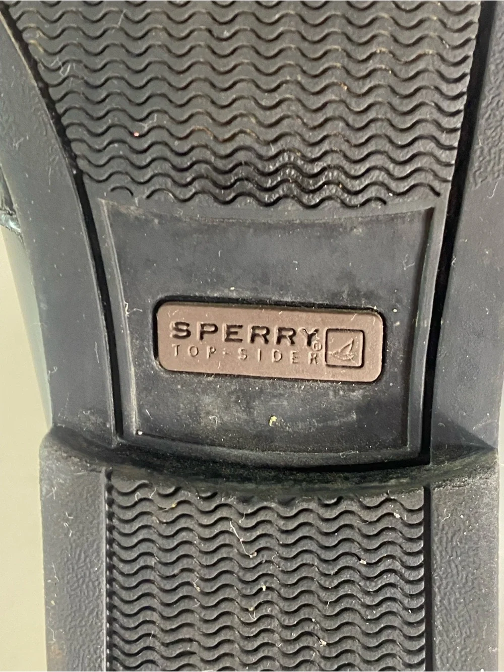 Sperry Top Sider Boys Colton Black Leather Original Penny Loafers Size